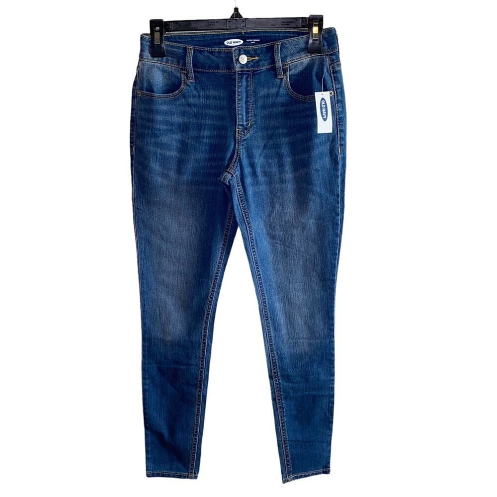 NWT Old Navy‎ Super Skinny Ankle Jeans Size 2 Dark Wash Stretch Denim